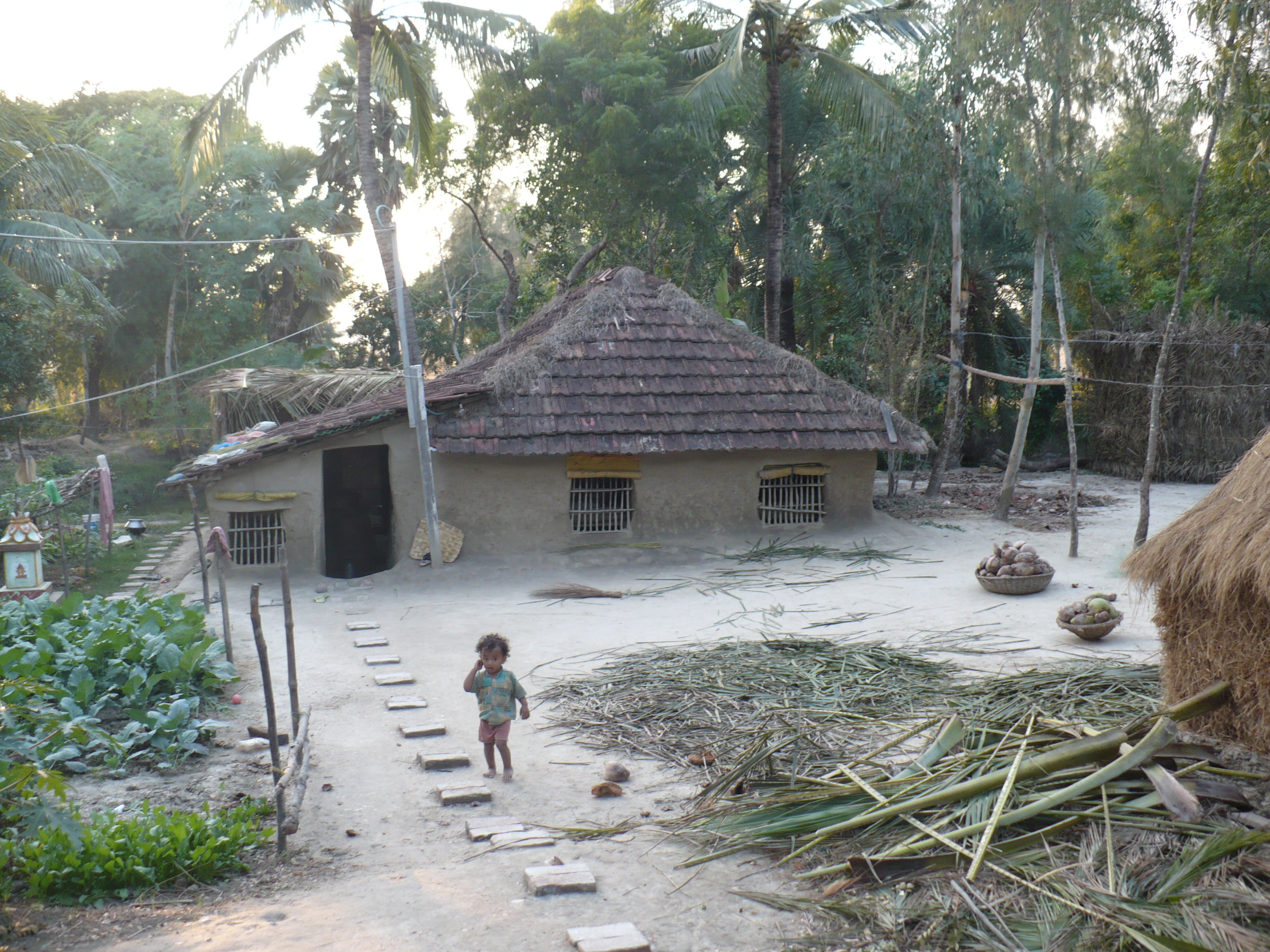 village huts Bakkhali