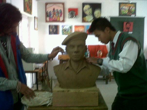 Distinguished Alumni In progress art work. APS Dagshai