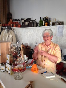 Imelda, 72 years.The youngest in the village perhaps manages a Cafe selling Souvenirs 